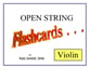 Open String Flashcards Flash Cards